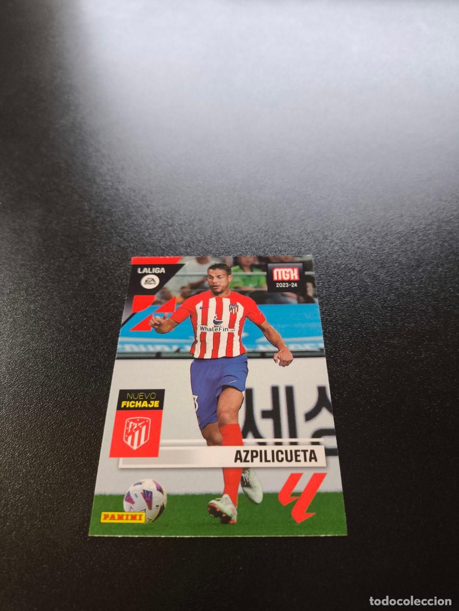 Cromos de f&uacute;tbol: 455 Azpilicueta ATLETICO DE MADRID NUEVO FICHAJE PANINI LIGA MEGACRACKS MGK 2023 2024 23 24 NO ESTE