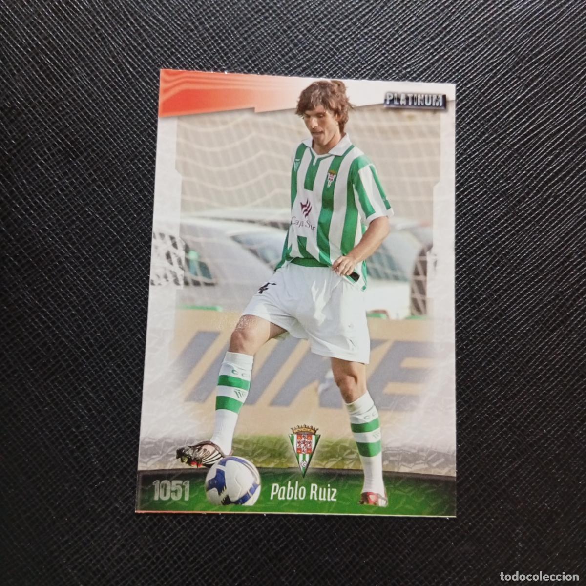 Cromos de f&uacute;tbol: 1051 PABLO RUIZ CORDOBA MUNDICROMO QUIZ GAME 2008 2009 FUTBOL 08 09 - A212 PG55