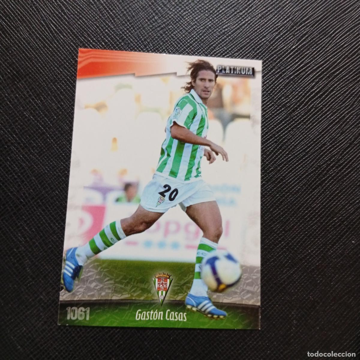 Cromos de f&uacute;tbol: 1061 GASTON CASAS CORDOBA MUNDICROMO QUIZ GAME 2008 2009 FUTBOL 08 09 - A212 PG56