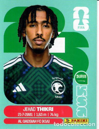 Cromos de f&uacute;tbol: CROMO PANINI MUNDIAL WORLD CUP 2026 - KSA6 KSA 6 - THIKRI - ARABIA SAUDI