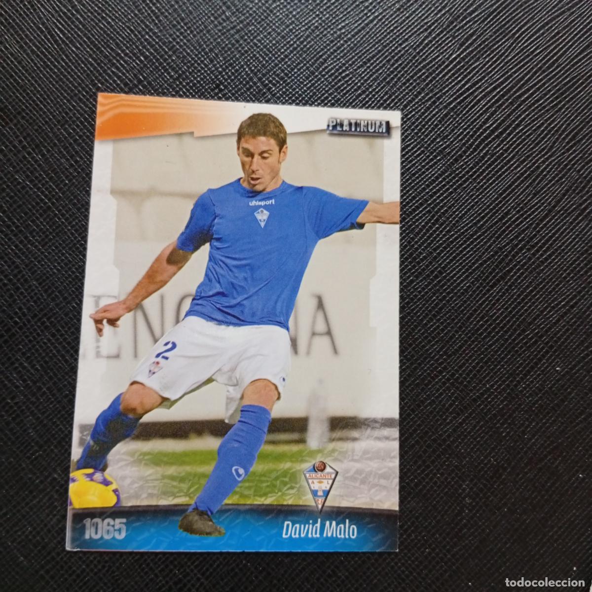 Cromos de f&uacute;tbol: 1065 DAVID MALO ALICANTE MUNDICROMO QUIZ GAME 2008 2009 FUTBOL 08 09 - A212 PG56