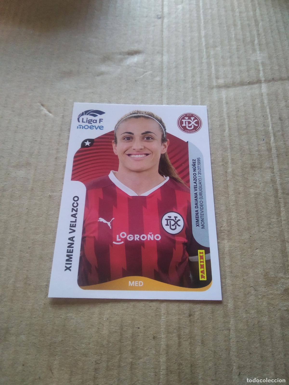 Cromos de f&uacute;tbol: 156A XIMENA VELAZCO DUX LOGRO&Ntilde;O CROMO FUTBOL PANINI LIGA FEMENINA 2025-2026 LIGA F 25-26