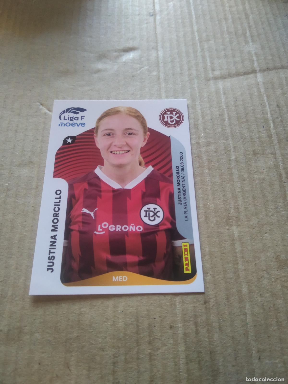Cromos de f&uacute;tbol: 156B JUSTINA MORCILLO DUX LOGRO&Ntilde;O CROMO FUTBOL PANINI LIGA FEMENINA 2025-2026 LIGA F 25-26