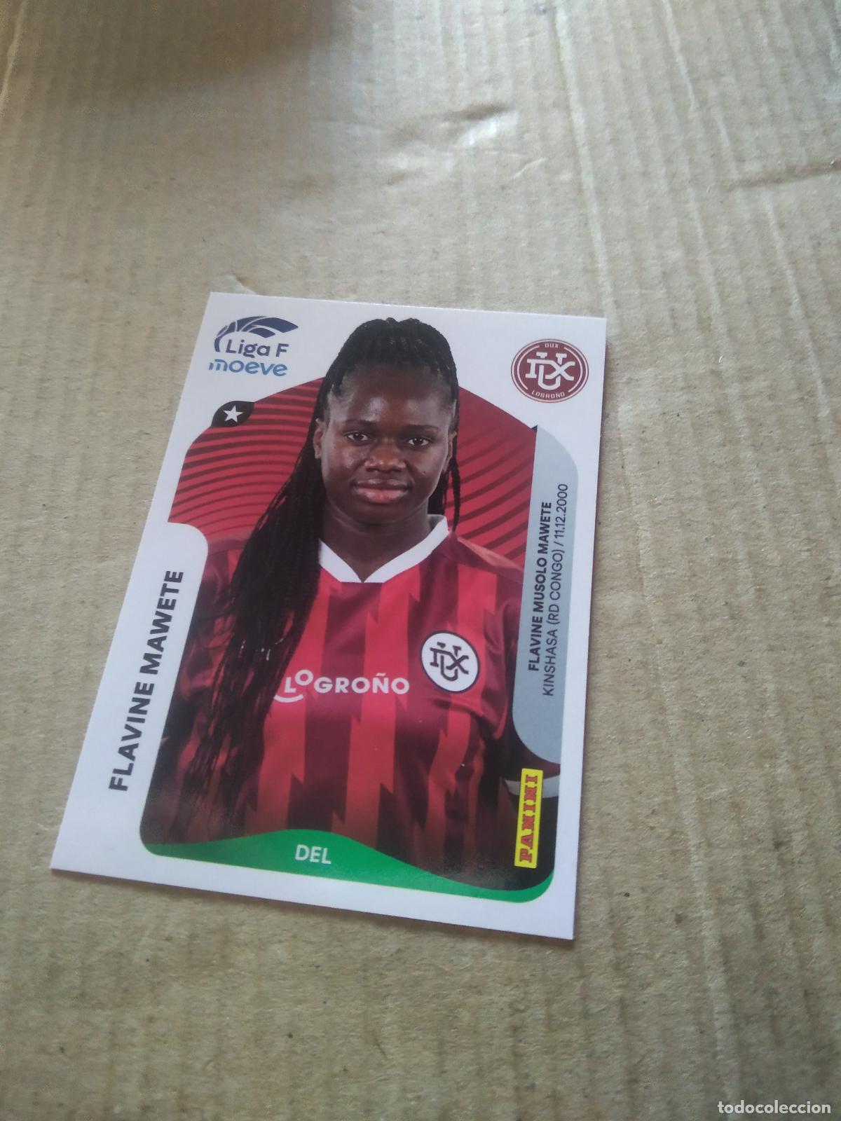 Cartes &agrave; collectionner de Football: 161 FLAVINE MAWETE DUX LOGRO&Ntilde;O CROMO FUTBOL PANINI LIGA FEMENINA 2025-2026 LIGA F 25-26