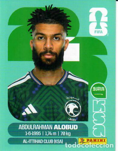 Cartes &agrave; collectionner de Football: CROMO PANINI MUNDIAL WORLD CUP 2026 - KSA17 KSA 17 - ALOBUD - ARABIA SAUDI