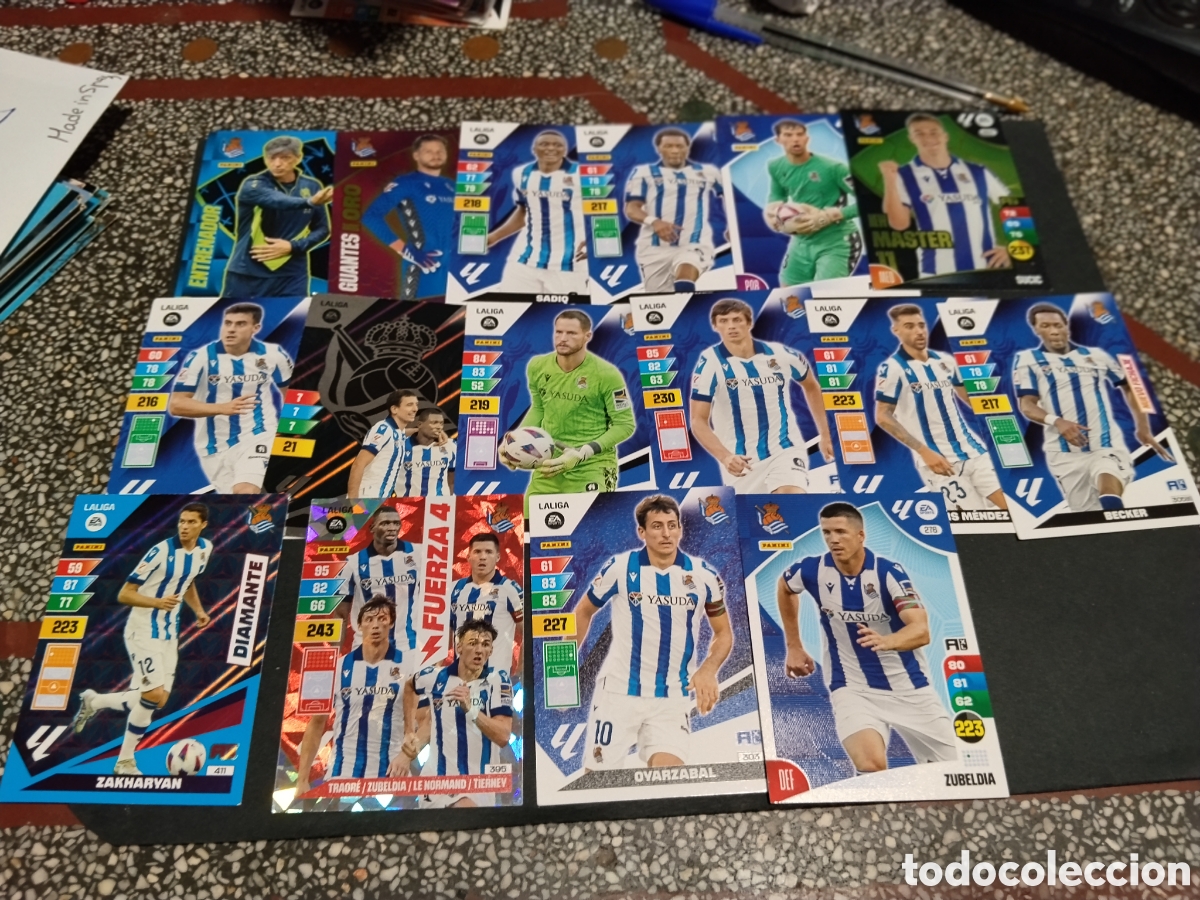 Cromos de f&uacute;tbol: 16 Cromos Real Sociedad
