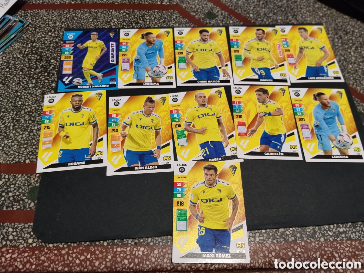 Cromos de f&uacute;tbol: 11 Cromos Cadiz.....
