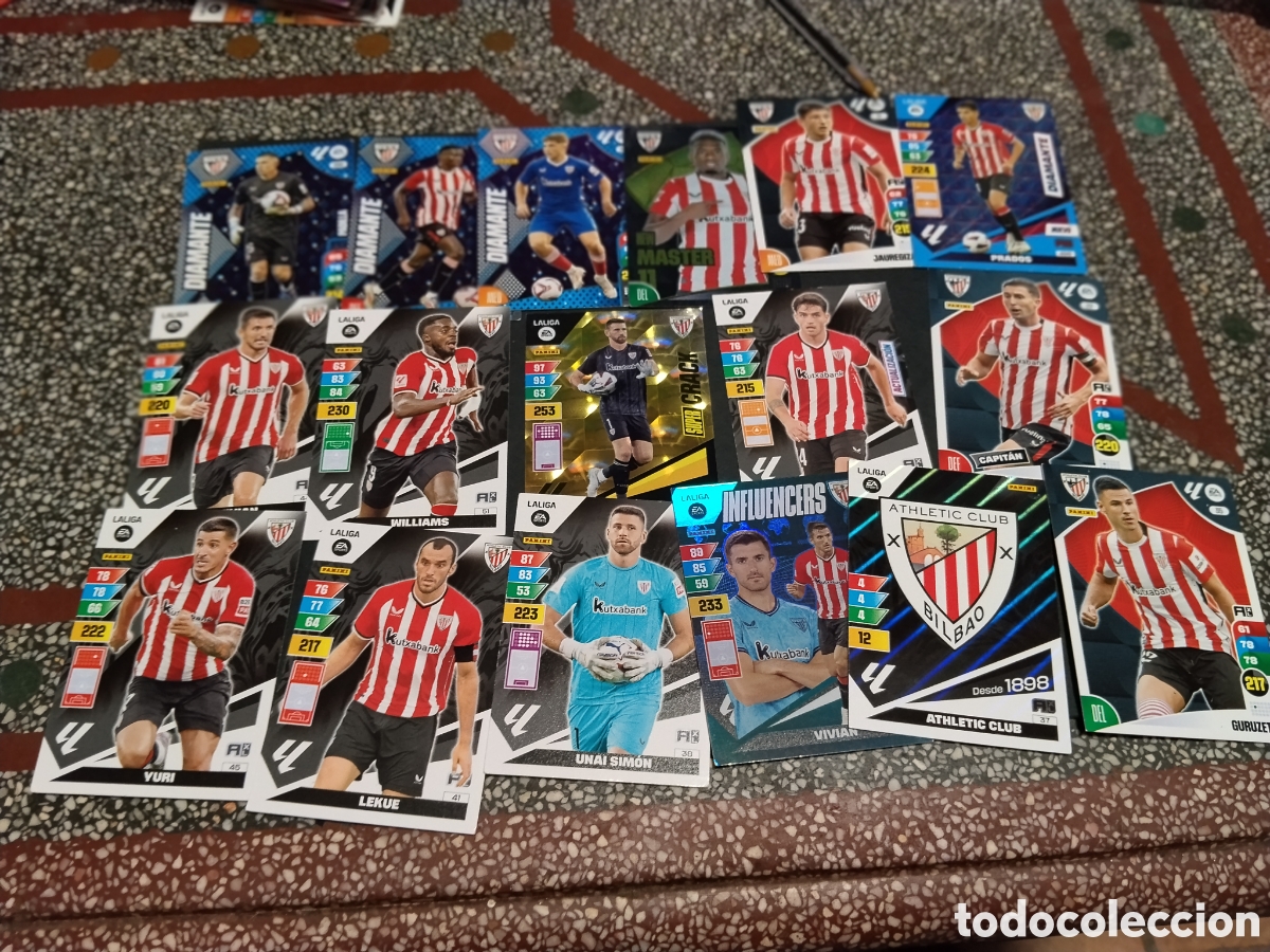 Cromos de f&uacute;tbol: 17 Cromos Athletic Club Bilbao