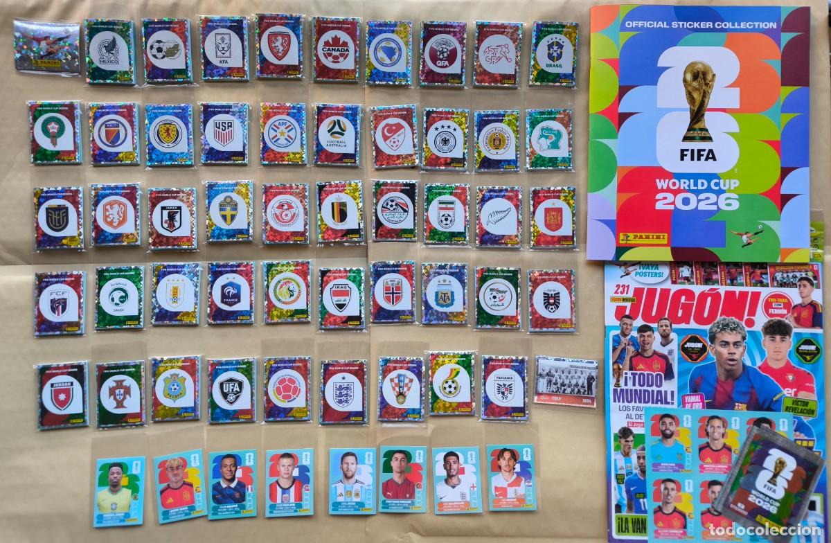 Cromos de f&uacute;tbol: 2026 Panini FIFA World Cup: colecci&oacute;n completa (980 stickers) + Album + Extras Mundial Jug&oacute;n 231