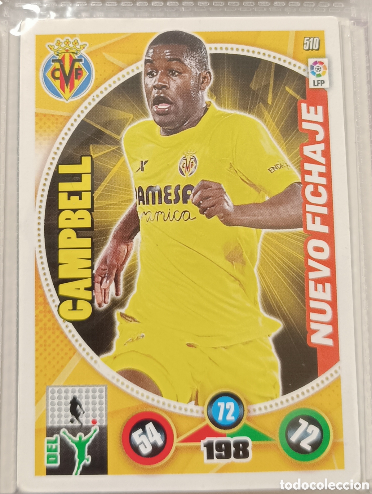 Cromos de f&uacute;tbol: 510 NUEVO FICHAJE CAMPBELL