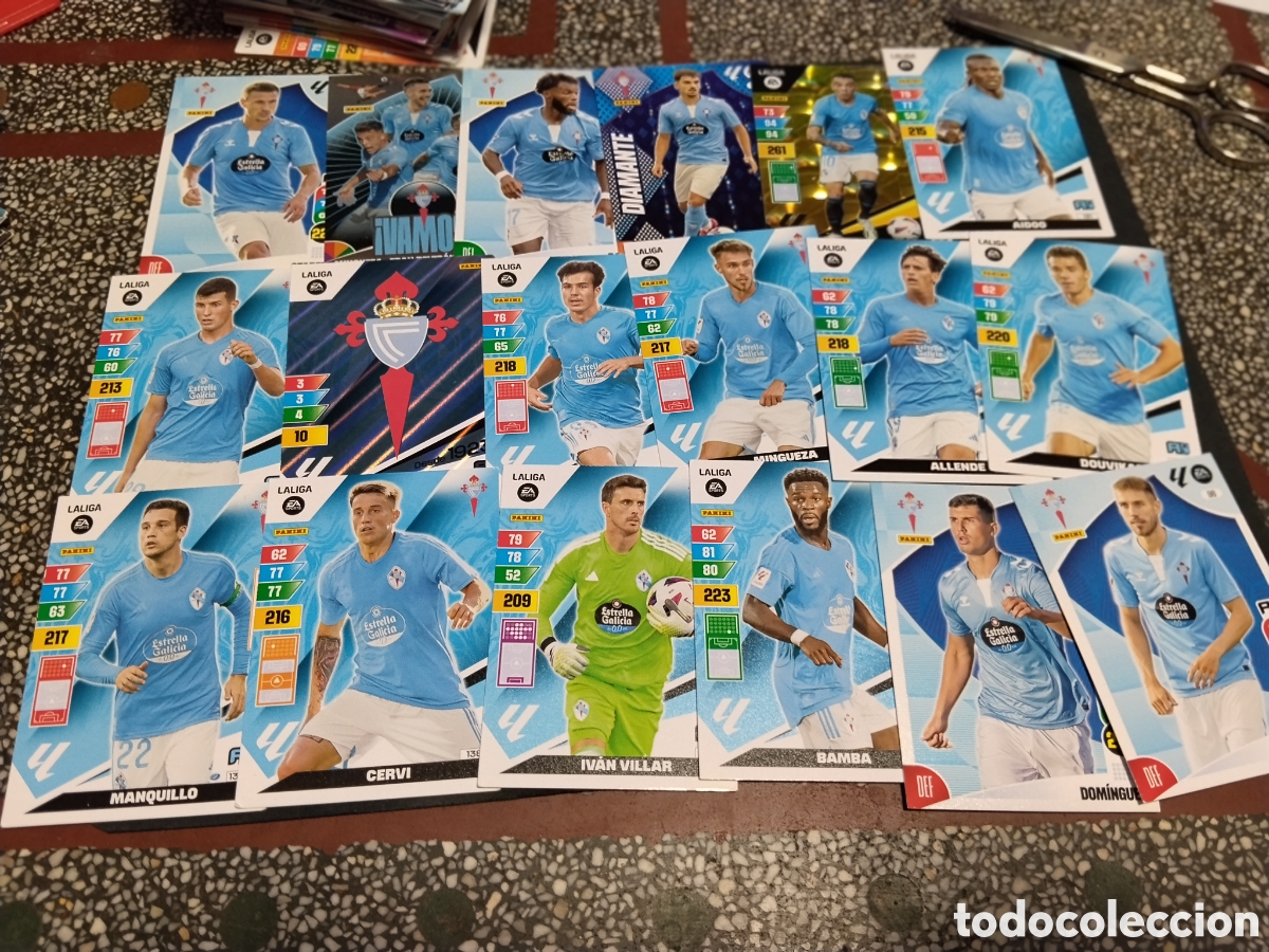 Cromos de f&uacute;tbol: 18 Cromos Celta de Vigo