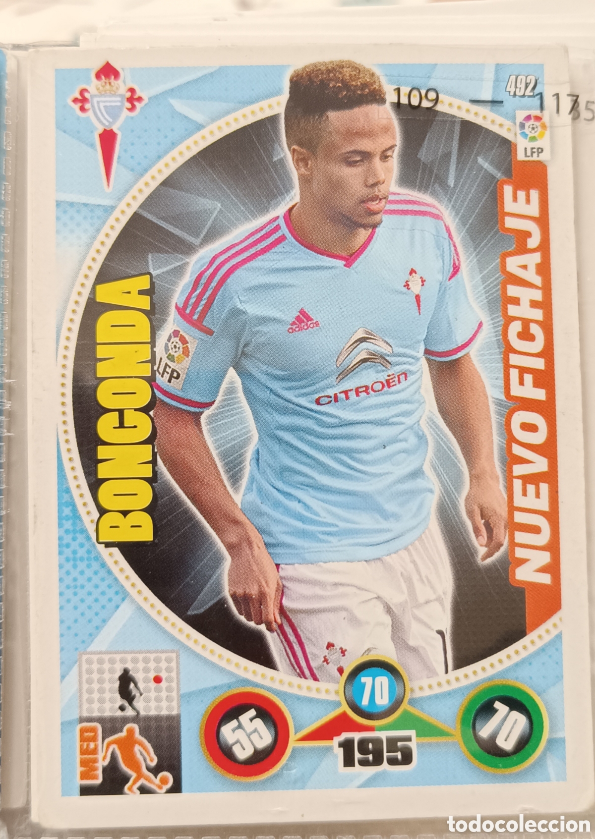 Cromos de f&uacute;tbol: 492 Nuevo fichaje BONCONDA adrenalyn 12/13