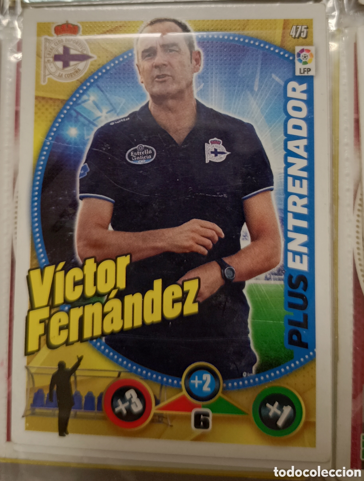 Cromos de f&uacute;tbol: 475 V&iacute;ctor Fern&aacute;ndez PLUS ENTRENADOR