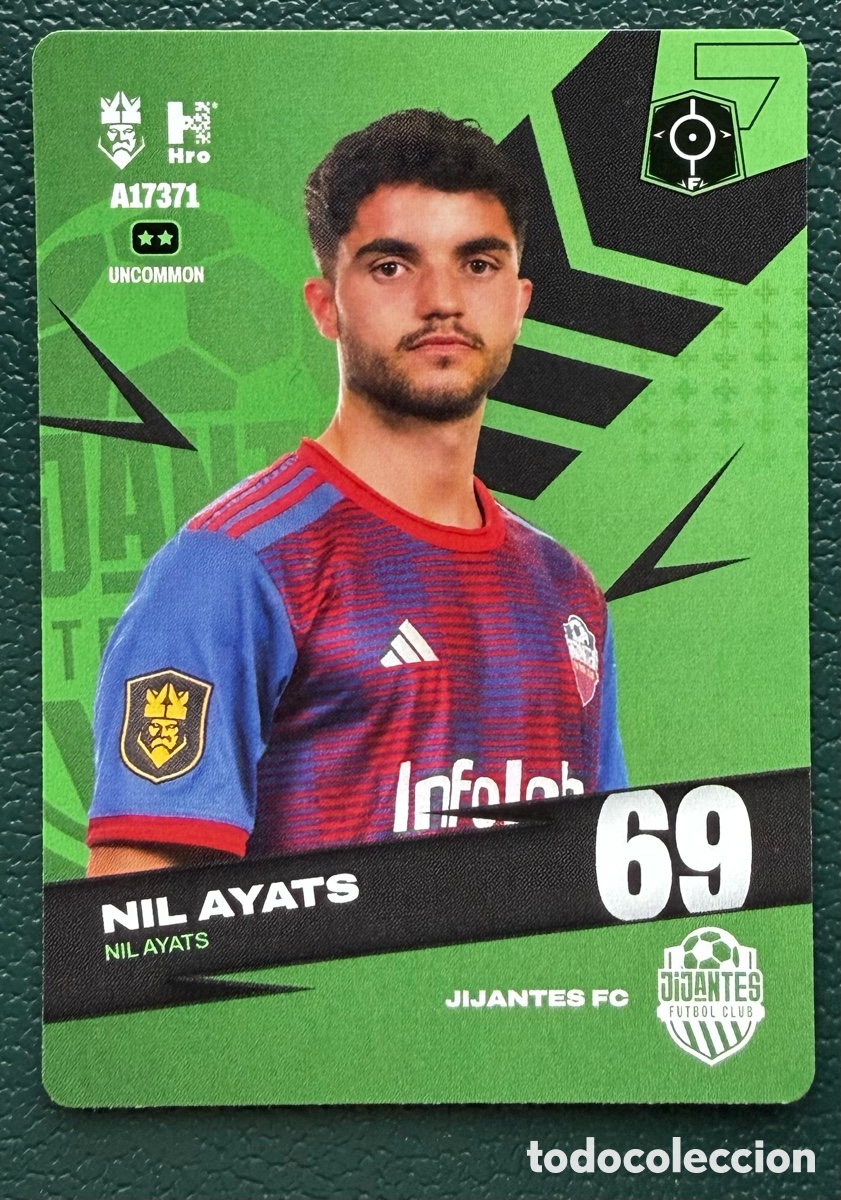 Football Stickers: A17371 NIL AYATS JIJANTES FC FICHAS ALBUM KINGS LEAGUE INFOJOBS 2024 KOLEX