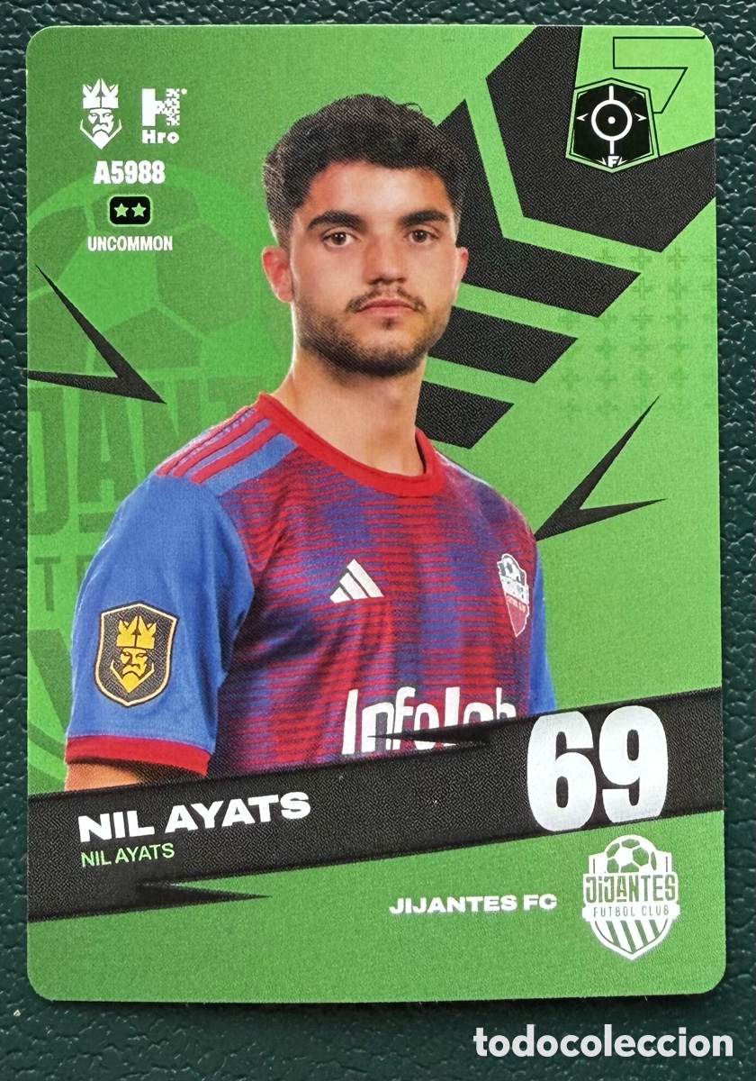 Football Stickers: A5988 NIL AYATS JIJANTES FC FICHAS ALBUM KINGS LEAGUE INFOJOBS 2024 KOLEX