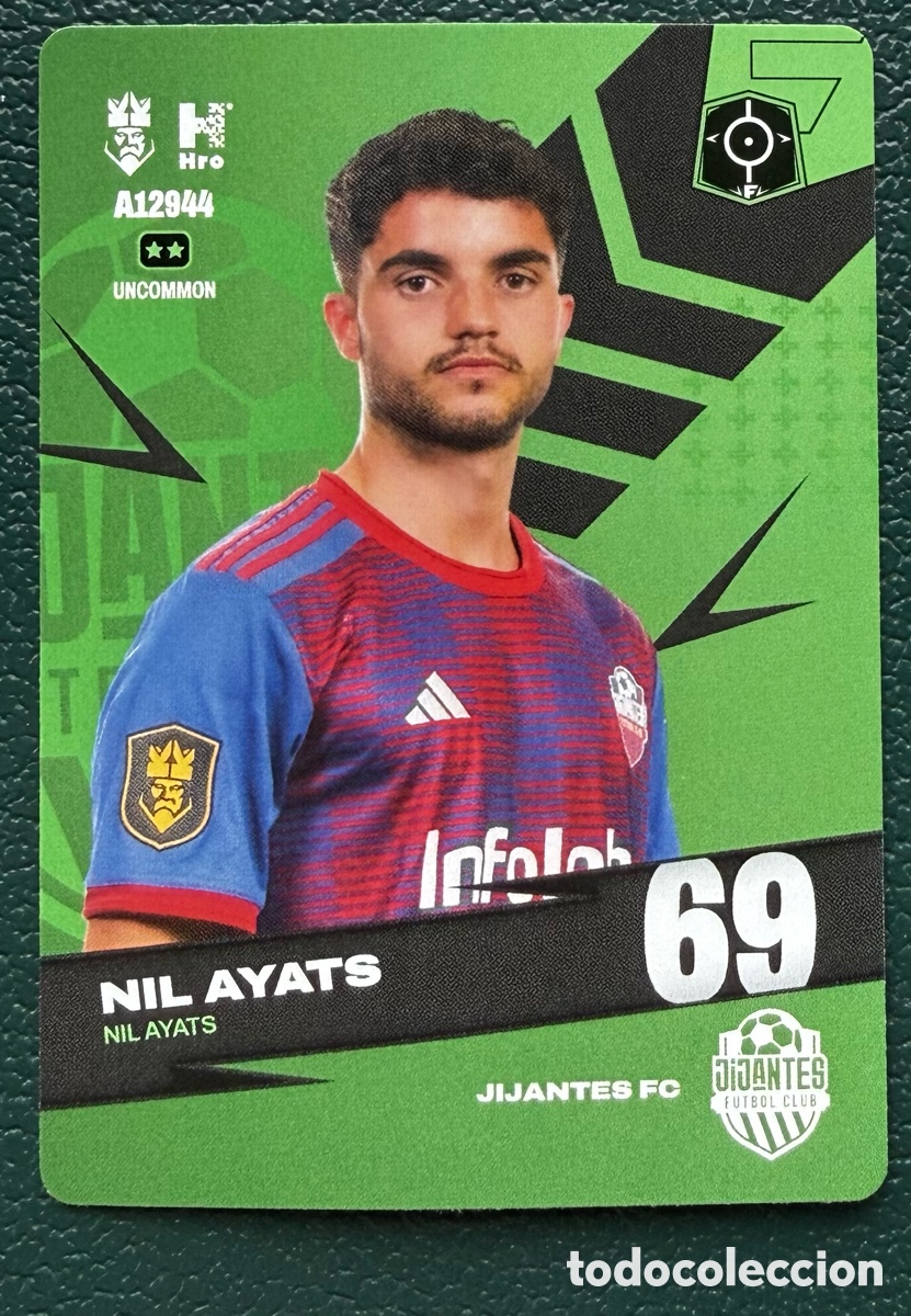 Football Stickers: A12944 NIL AYATS JIJANTES FC FICHAS ALBUM KINGS LEAGUE INFOJOBS 2024 KOLEX