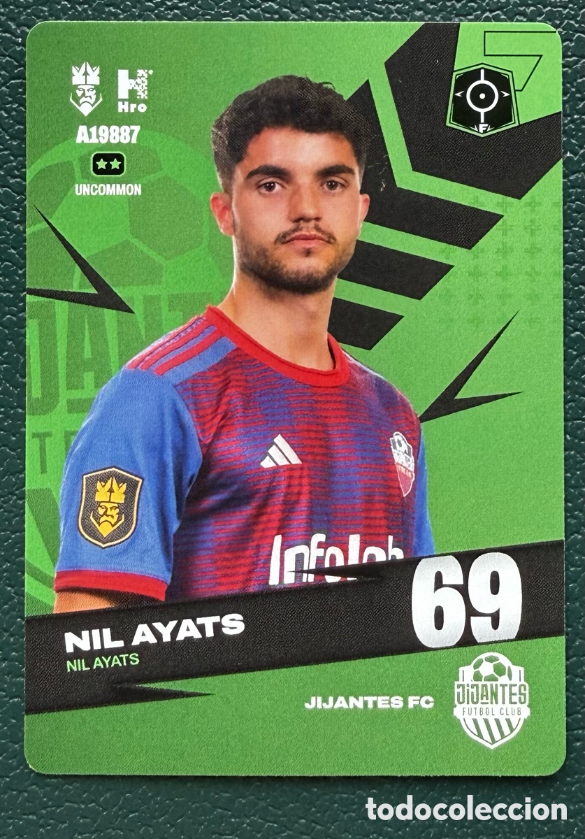 Football Stickers: A19887 NIL AYATS JIJANTES FC FICHAS ALBUM KINGS LEAGUE INFOJOBS 2024 KOLEX