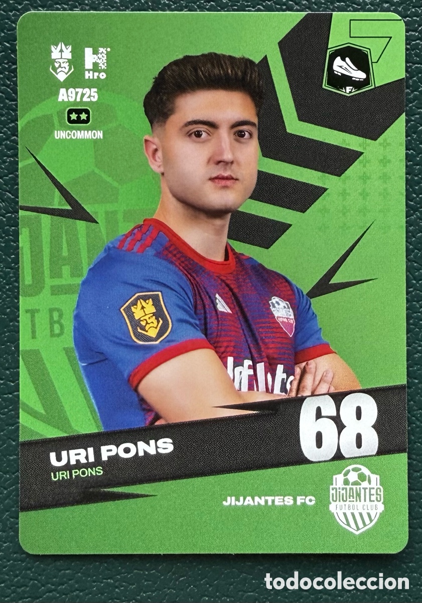 Football Stickers: A9725 URI PONS JIJANTES FC FICHAS ALBUM KINGS LEAGUE INFOJOBS 2024 KOLEX