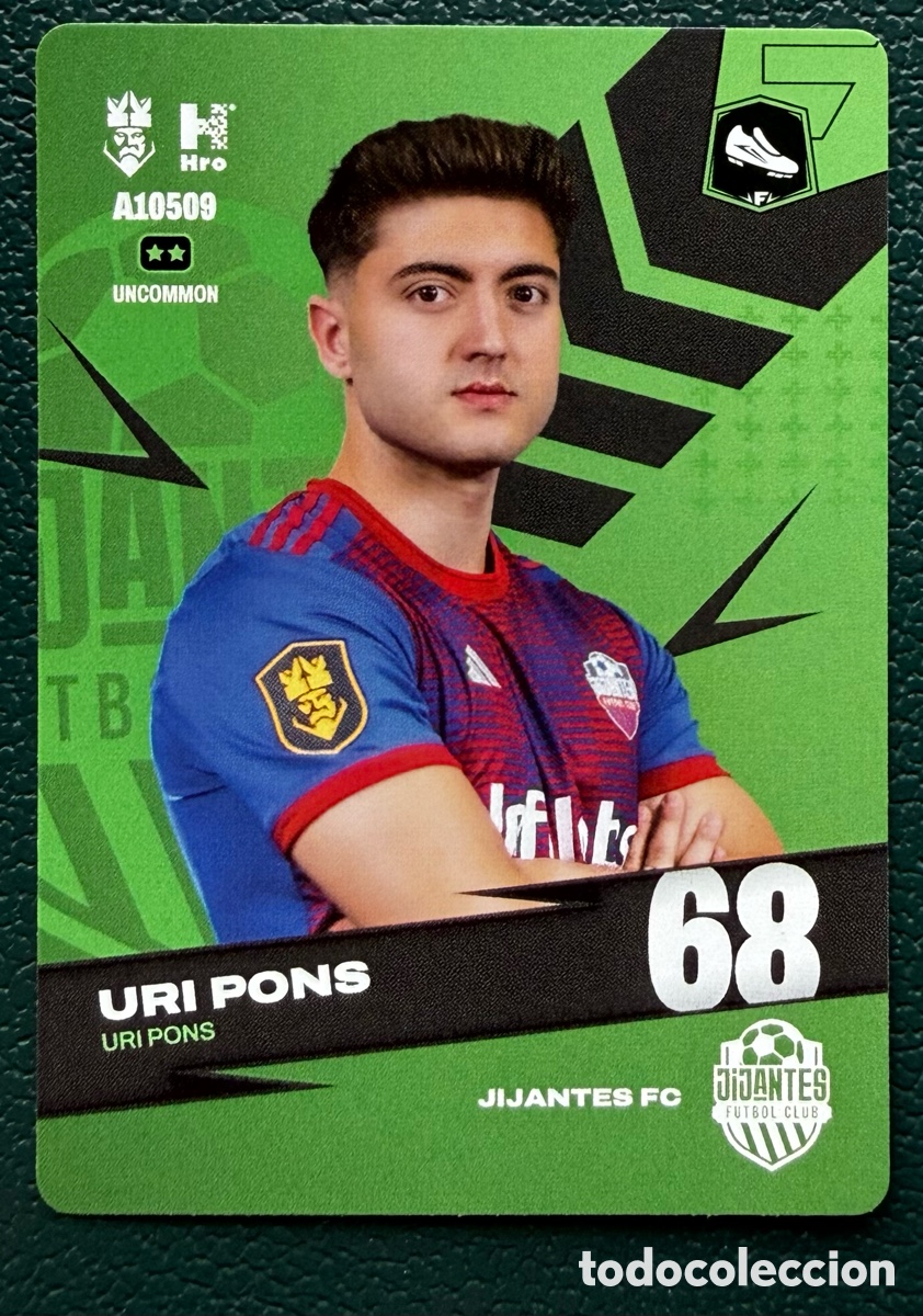 Football Stickers: A10509 URI PONS JIJANTES FC FICHAS ALBUM KINGS LEAGUE INFOJOBS 2024 KOLEX