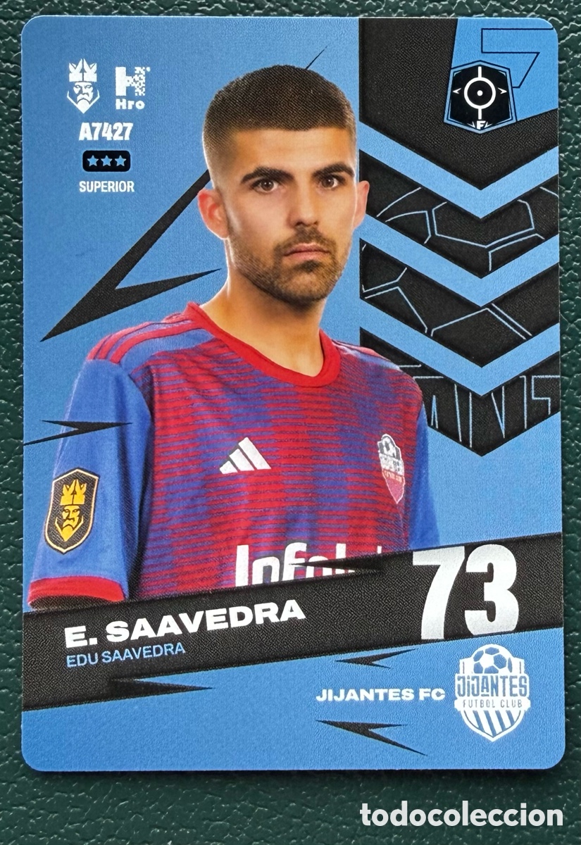 Cartes &agrave; collectionner de Football: A7427 EDU SAAVEDRA JIJANTES FC FICHAS ALBUM KINGS LEAGUE INFOJOBS 2024 KOLEX
