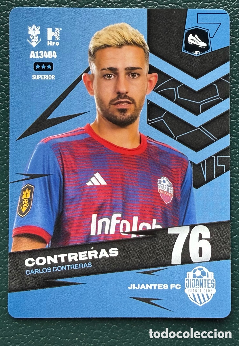 Cartes &agrave; collectionner de Football: A13404 CARLOS CONTRERAS JIJANTES FC FICHAS ALBUM KINGS LEAGUE INFOJOBS 2024 KOLEX