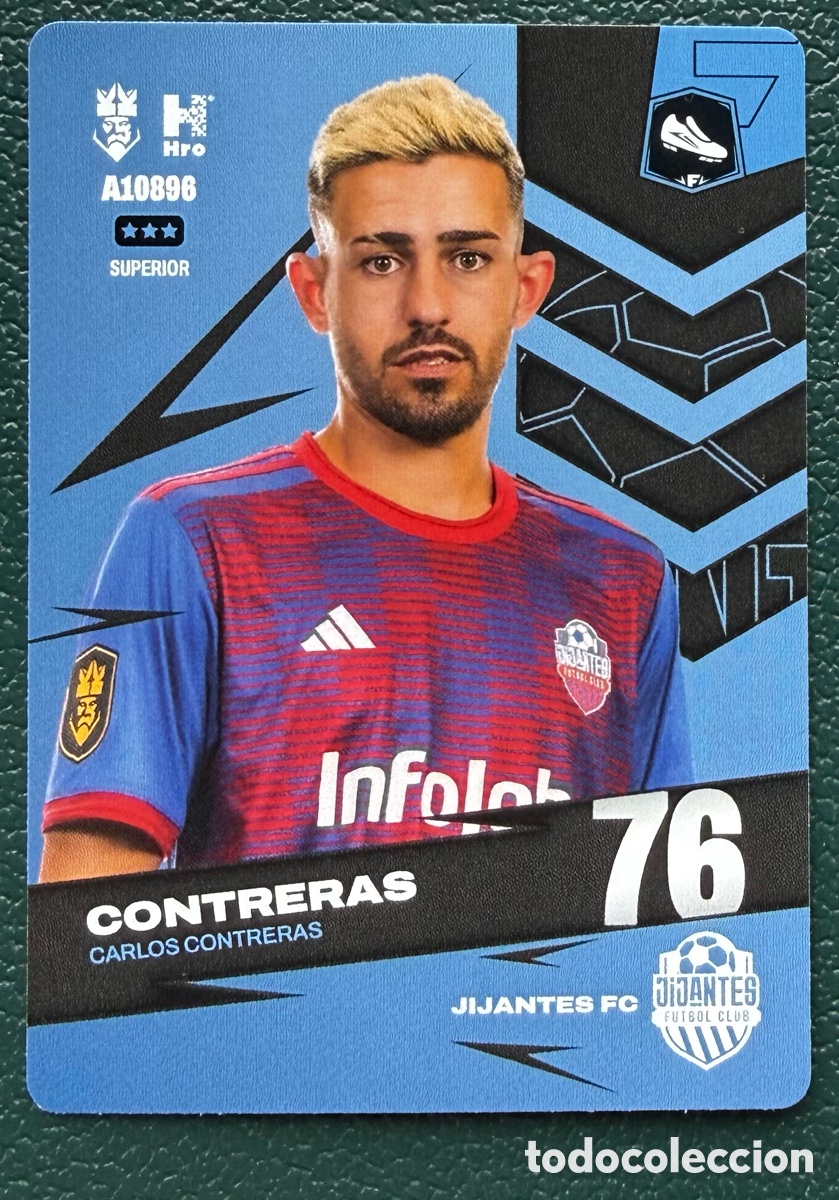 Football Stickers: A10896 CARLOS CONTRERAS JIJANTES FC FICHAS ALBUM KINGS LEAGUE INFOJOBS 2024 KOLEX