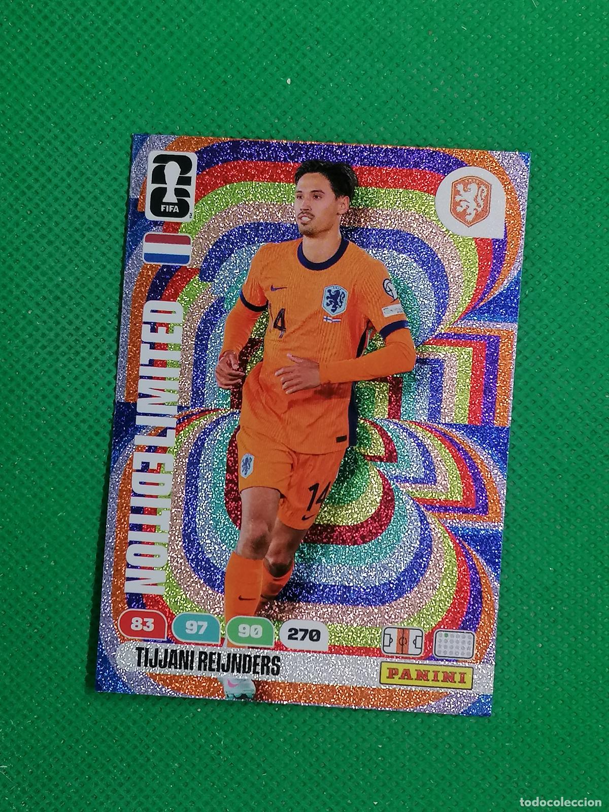 Cromos de f&uacute;tbol: TIJJANI REIJNDERS HOLANDA LIMITED EDITION ⚽ PANINI ADRENALYN FIFA WORLD CUP 26 2026 ⚽