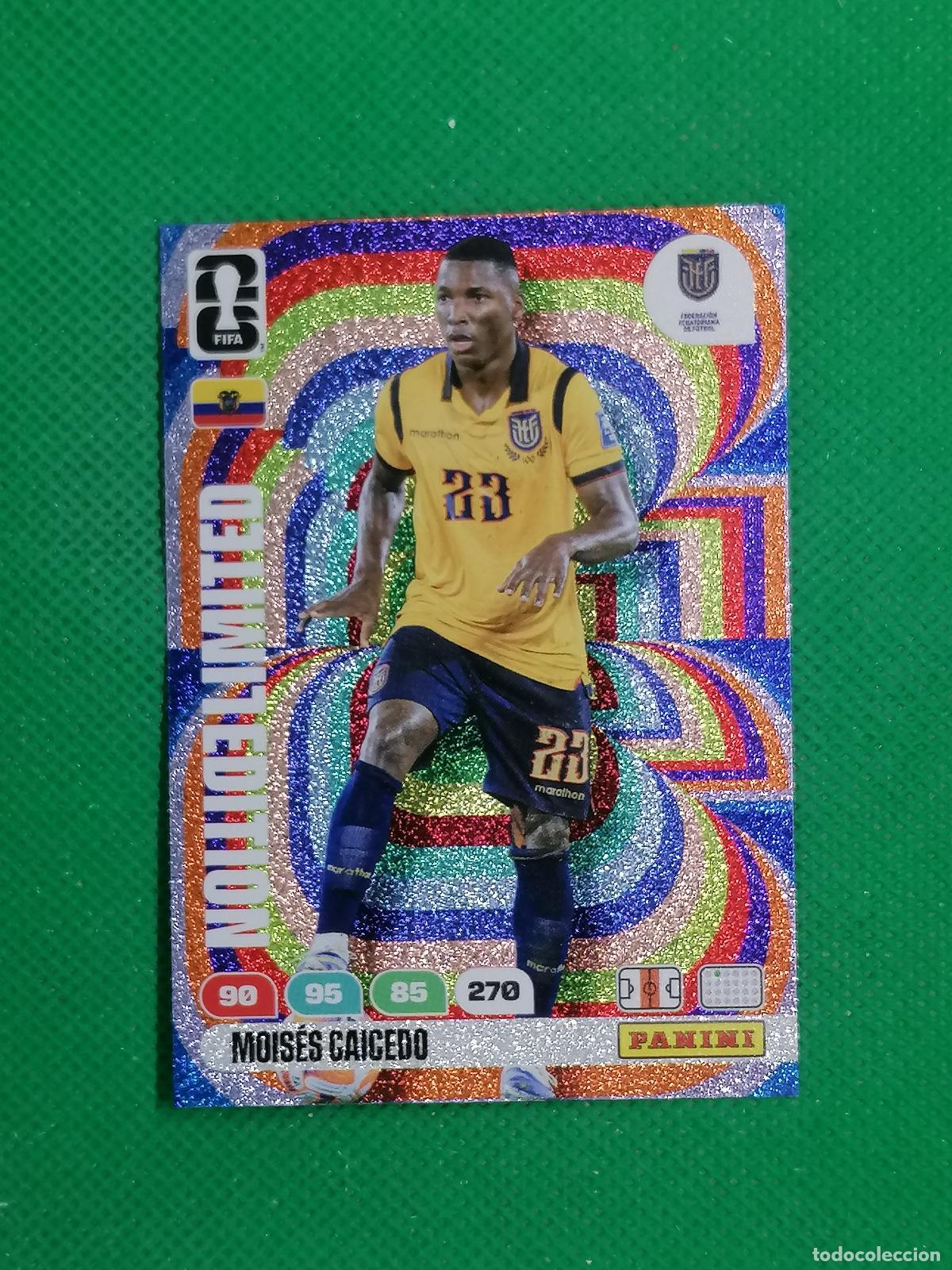 Cromos de f&uacute;tbol: MOISES CAIDEDO ECUADOR LIMITED EDITION ⚽ PANINI ADRENALYN FIFA WORLD CUP 26 2026 ⚽