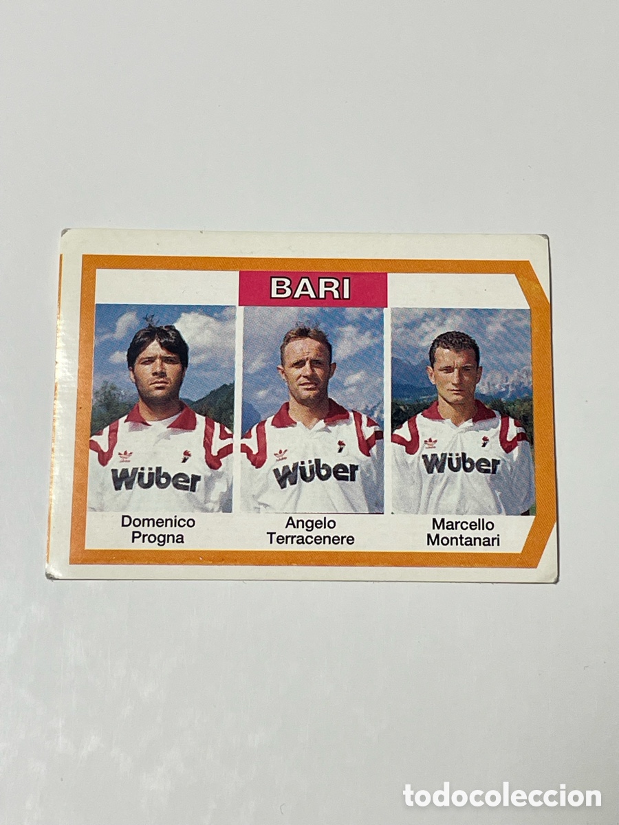Cromos de f&uacute;tbol: Domenico Progna - Angelo Terracenere - Marcello Montanari Bari CalcioFlash 93/94 #334