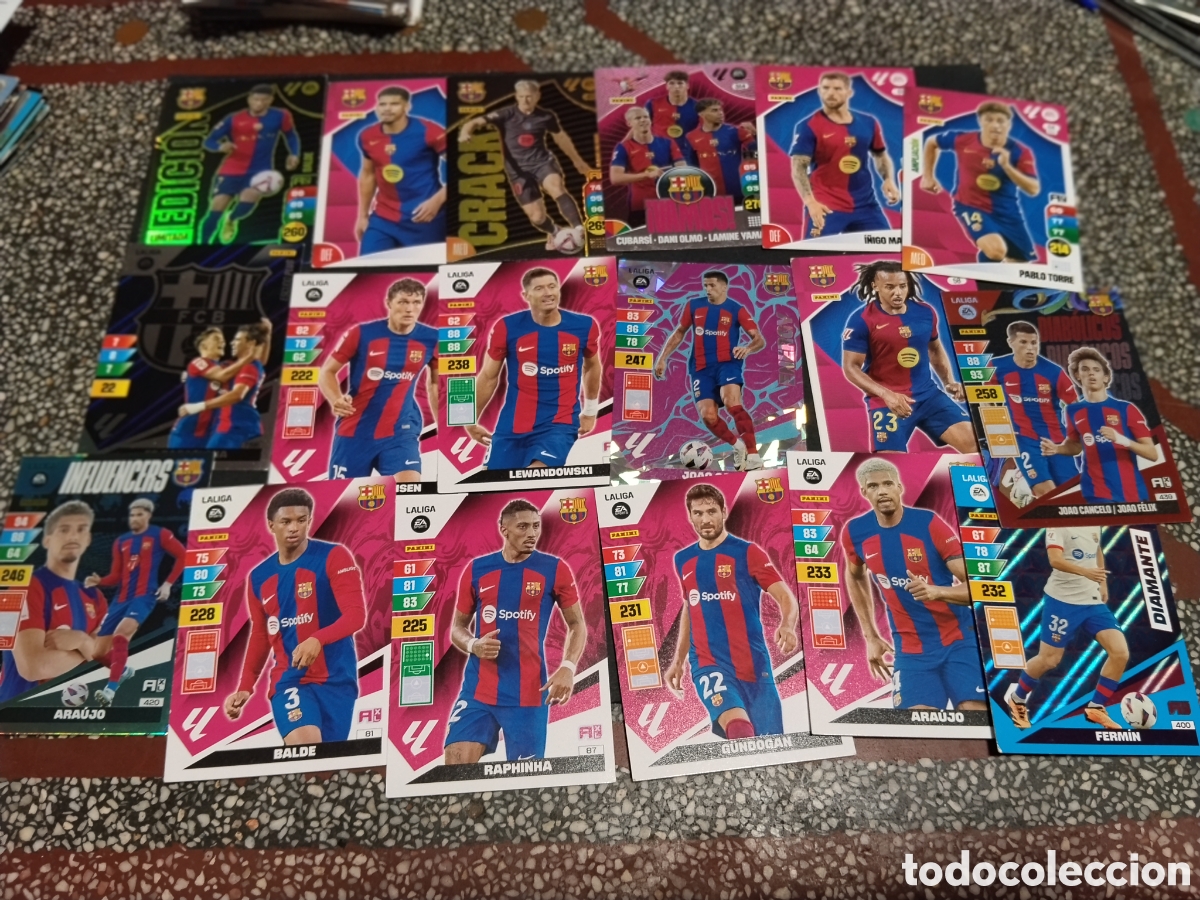 Cromos de f&uacute;tbol: 18 Cromos Barcelona ....