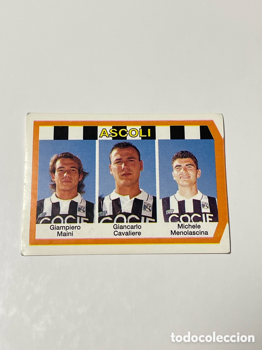 Cromos de f&uacute;tbol: Giampiero Maini - Giancarlo Cavaliere- Michele Mwnolascina Ascoli CalcioFlash 93/94 #331