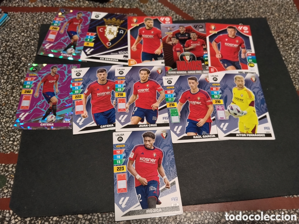 Cromos de f&uacute;tbol: 11 Cromos CA Osasuna
