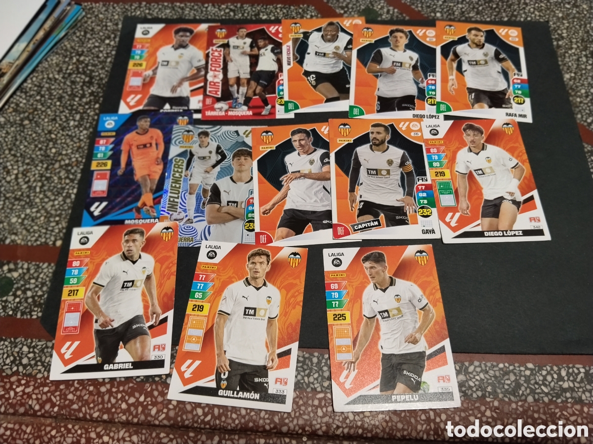 Cromos de f&uacute;tbol: 13 Cromos Valencia.....