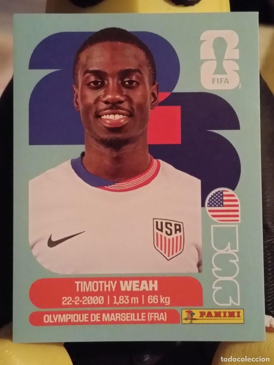 Cromos de f&uacute;tbol: Mundial 2026 - Tomothy Weah - N&deg; 12 - Usa
