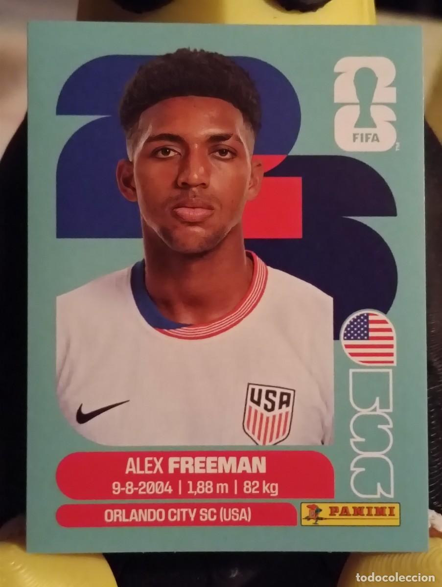 Cromos de f&uacute;tbol: Mundial 2026 - Alex Freeman - N&deg; 6 - Usa