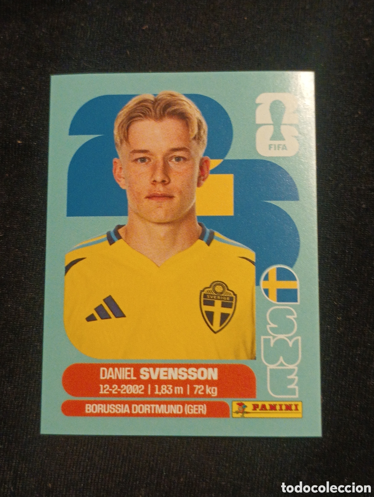Cromos de f&uacute;tbol: mundial panini 2026 Daniel svensson