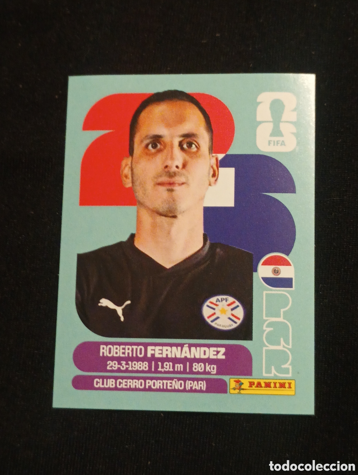 Cromos de f&uacute;tbol: mundial panini 2026 Roberto Fern&aacute;ndez