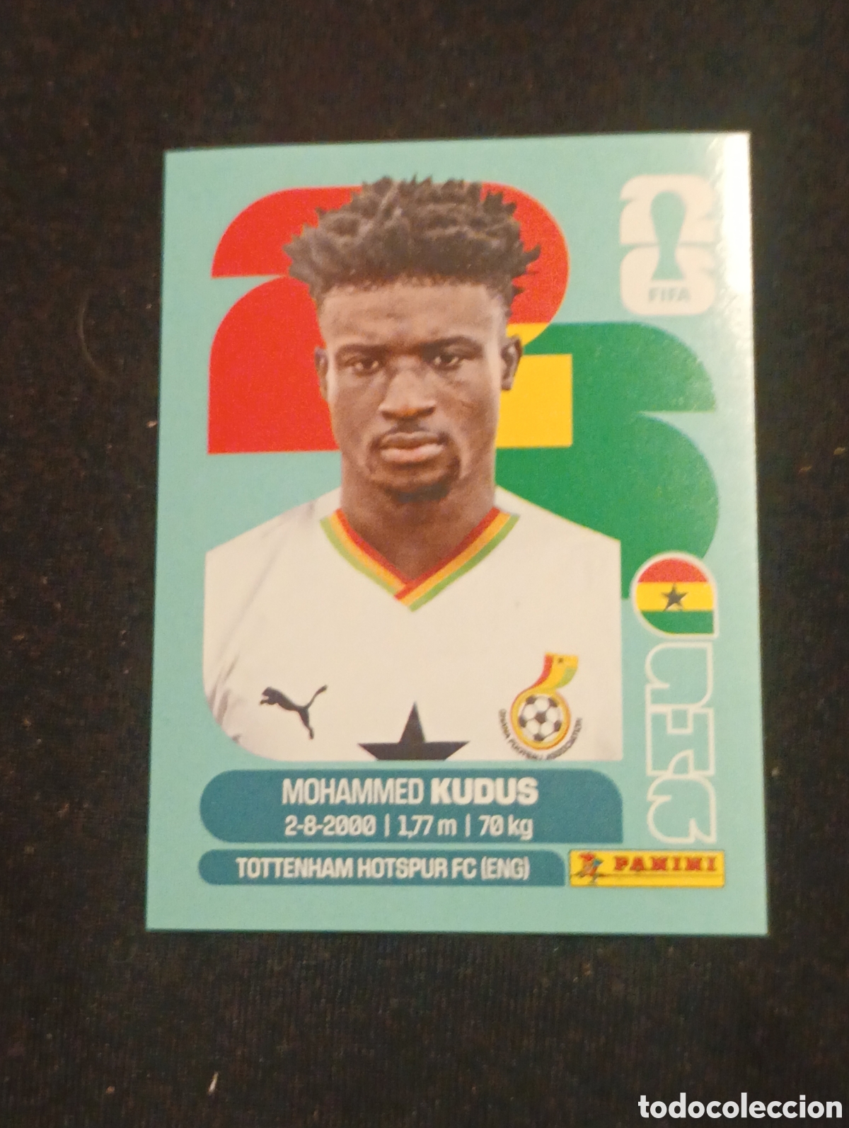 Cromos de f&uacute;tbol: mundial panini 2026 Mohammed kudus