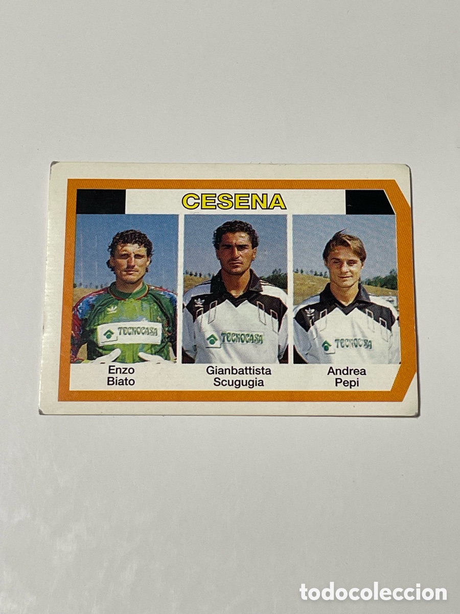 Cromos de f&uacute;tbol: Enzo Biato - Gianbattista Scugugia - Andrea Pepi Cesena #341