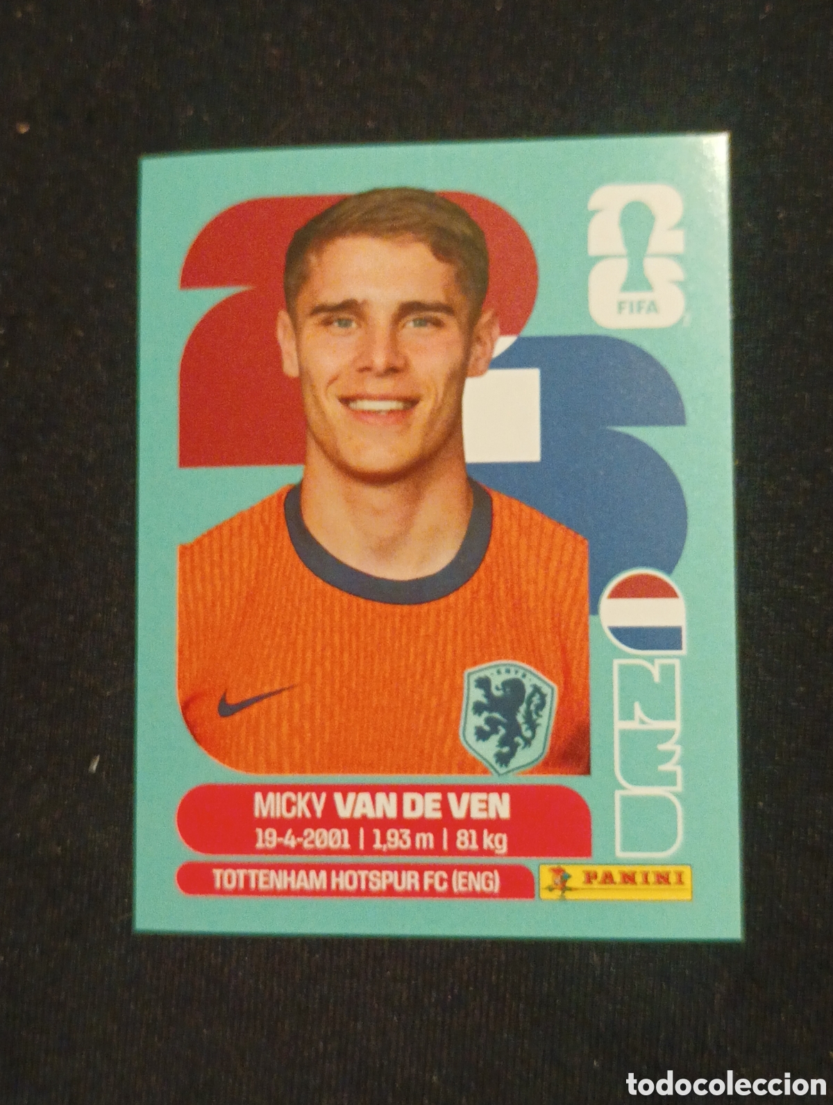 Cromos de f&uacute;tbol: mundial panini 2026 micky van de ven