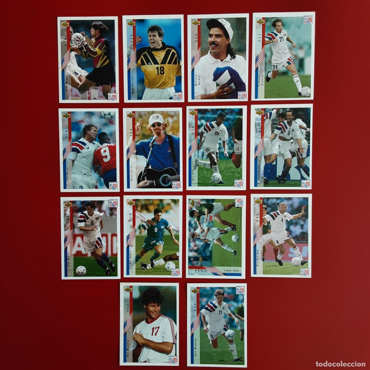 Cromos de f&uacute;tbol: SELECCION COMPLETA USA MUNDIAL USA 94 UPPER DECK STICKERS 55-NUNCA PEGADO-LALAS/WYNALDA