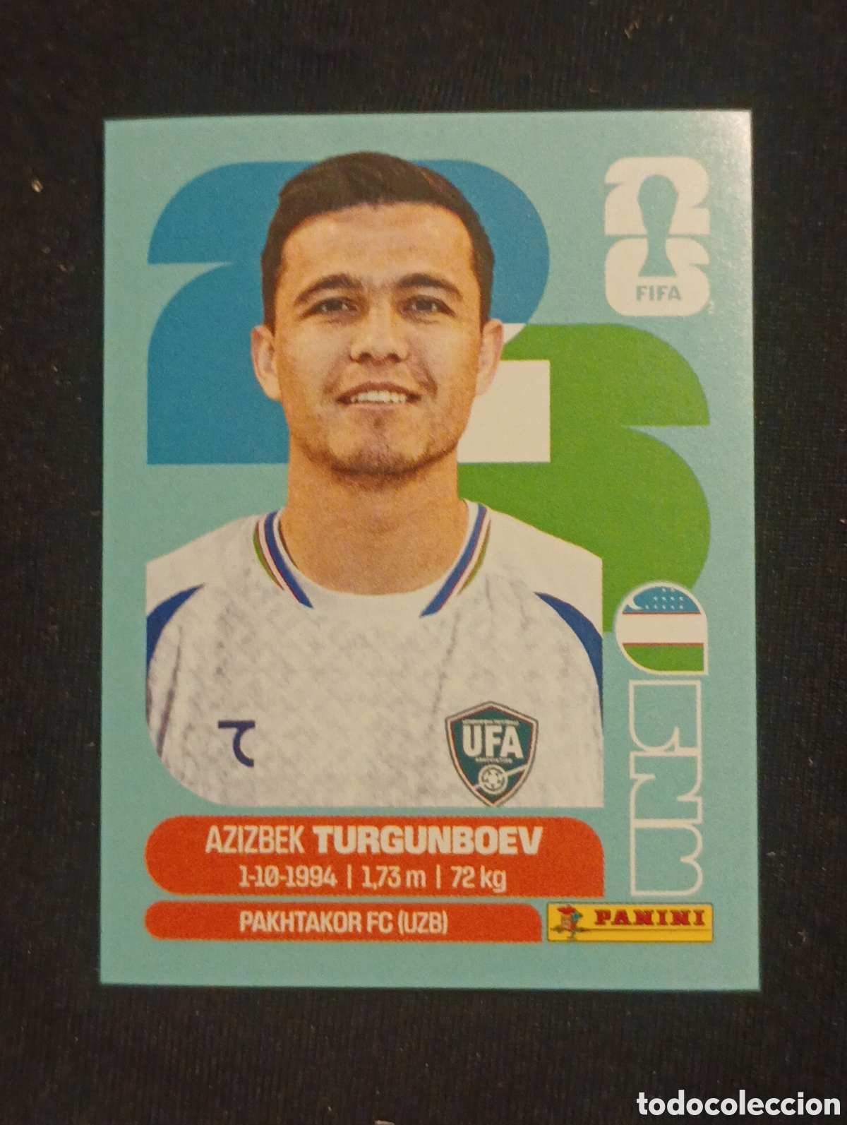 Cromos de f&uacute;tbol: mundial panini 2026 azizbek turgunboev