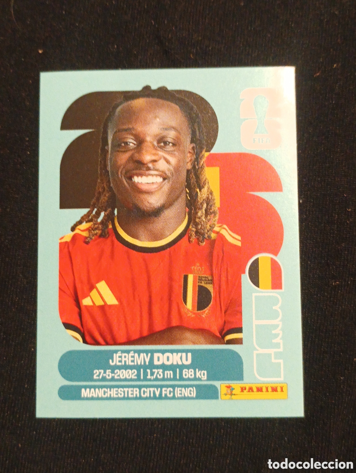 Cromos de f&uacute;tbol: mundial panini 2026 Jeremy doku