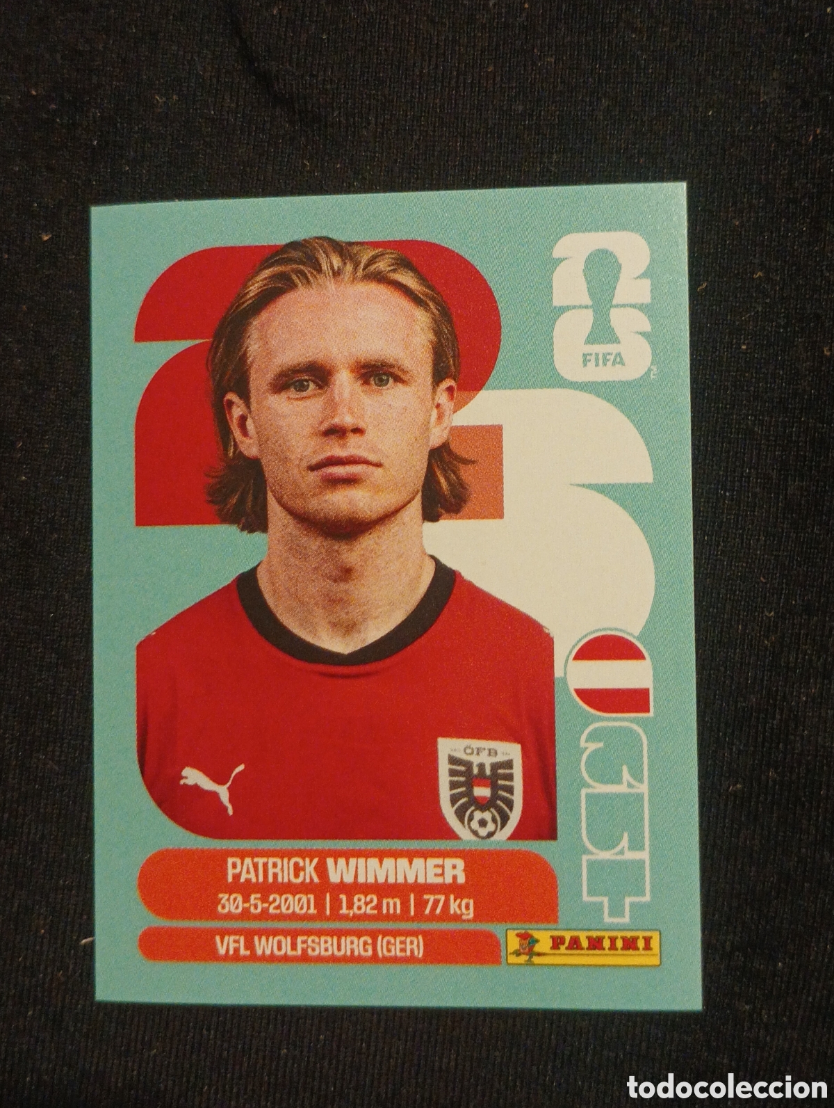 Cromos de f&uacute;tbol: mundial panini 2026 Patrick wimmer