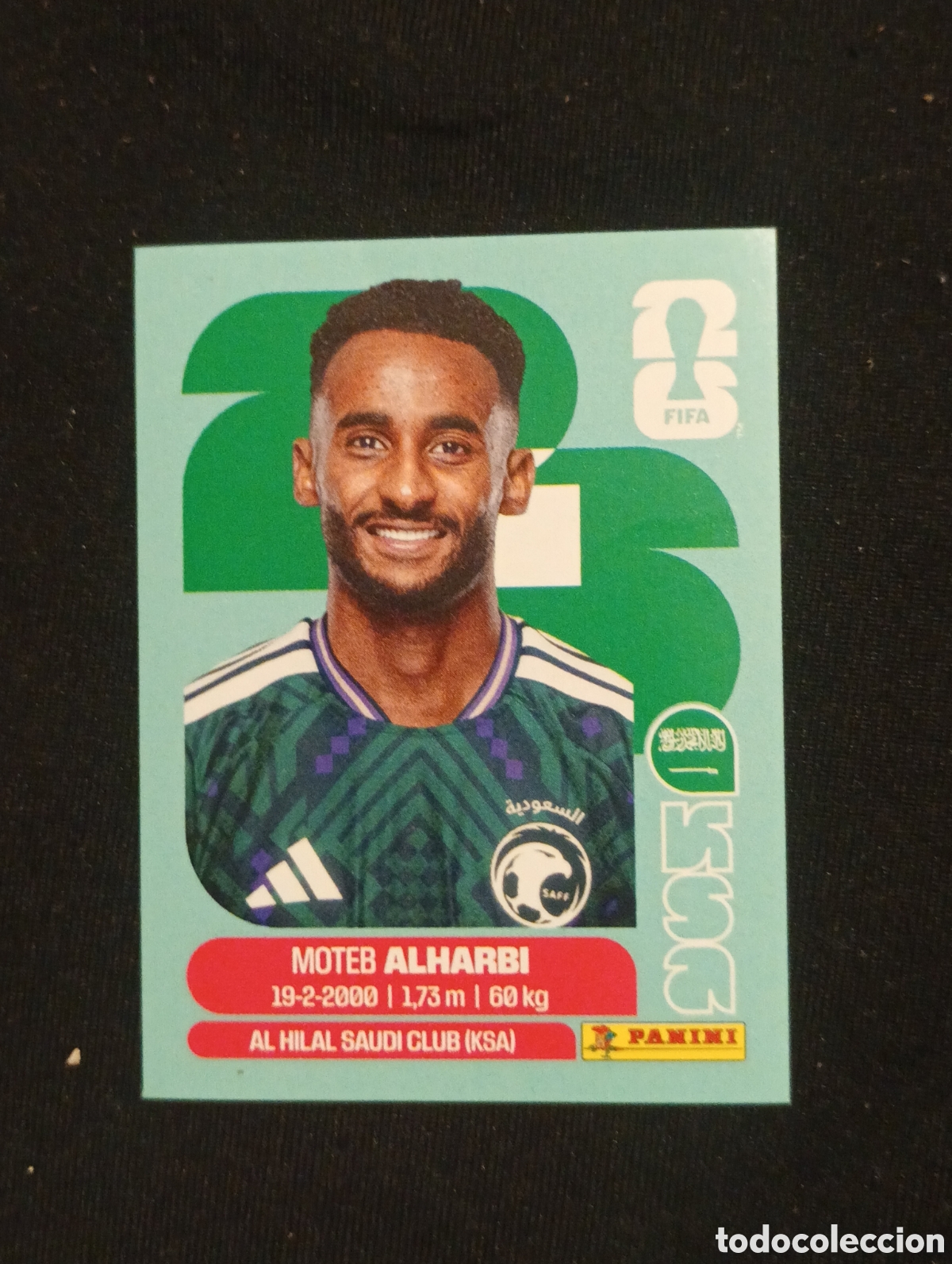 Cromos de f&uacute;tbol: mundial panini 2026 moteb alharbi