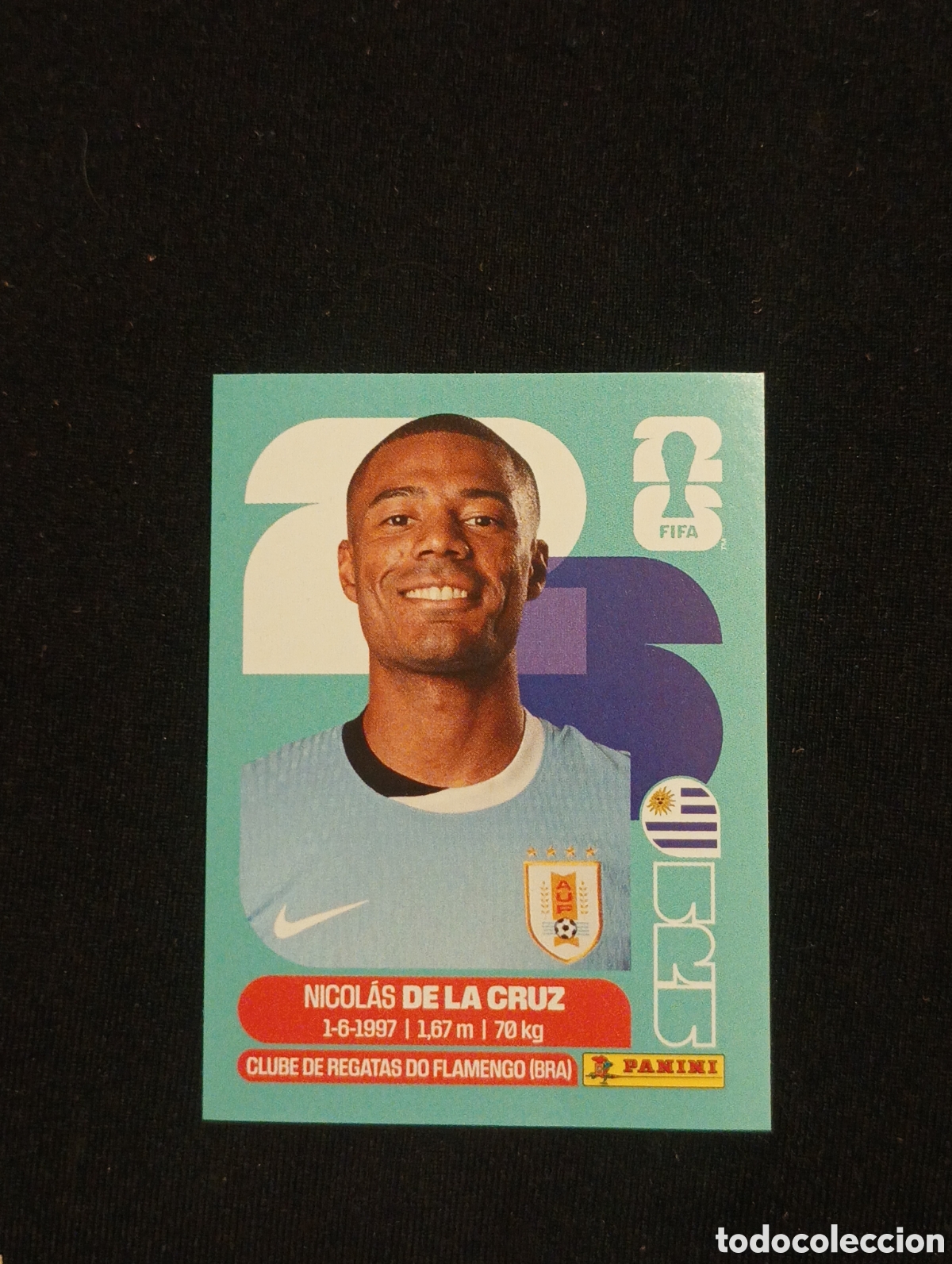 Cromos de f&uacute;tbol: mundial panini 2026 Nicol&aacute;s de la cruz
