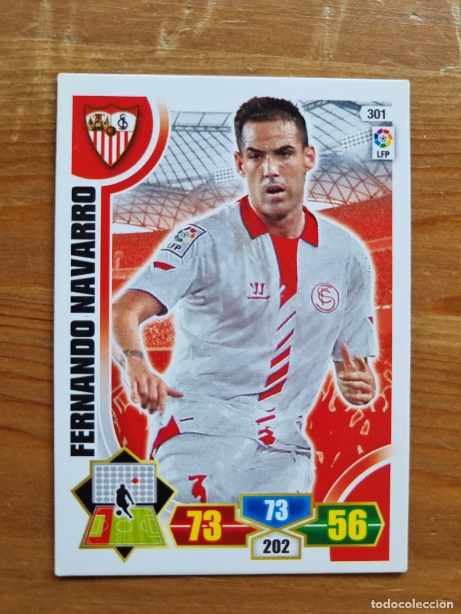 Cromos de f&uacute;tbol: 301 FERNANDO NAVARRO (Sevilla FC). Liga 2013 2014 13 14 Adrenalyn XL