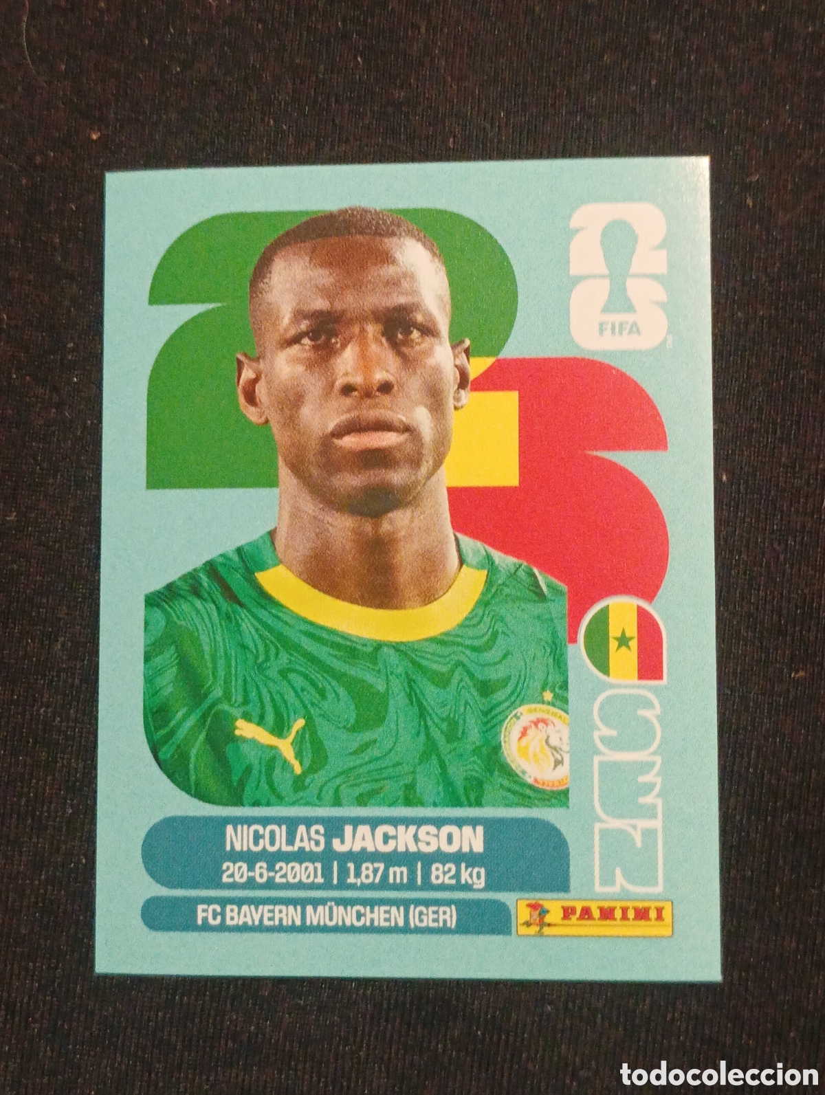 Cromos de f&uacute;tbol: mundial panini 2026 Nicol&aacute;s Jackson