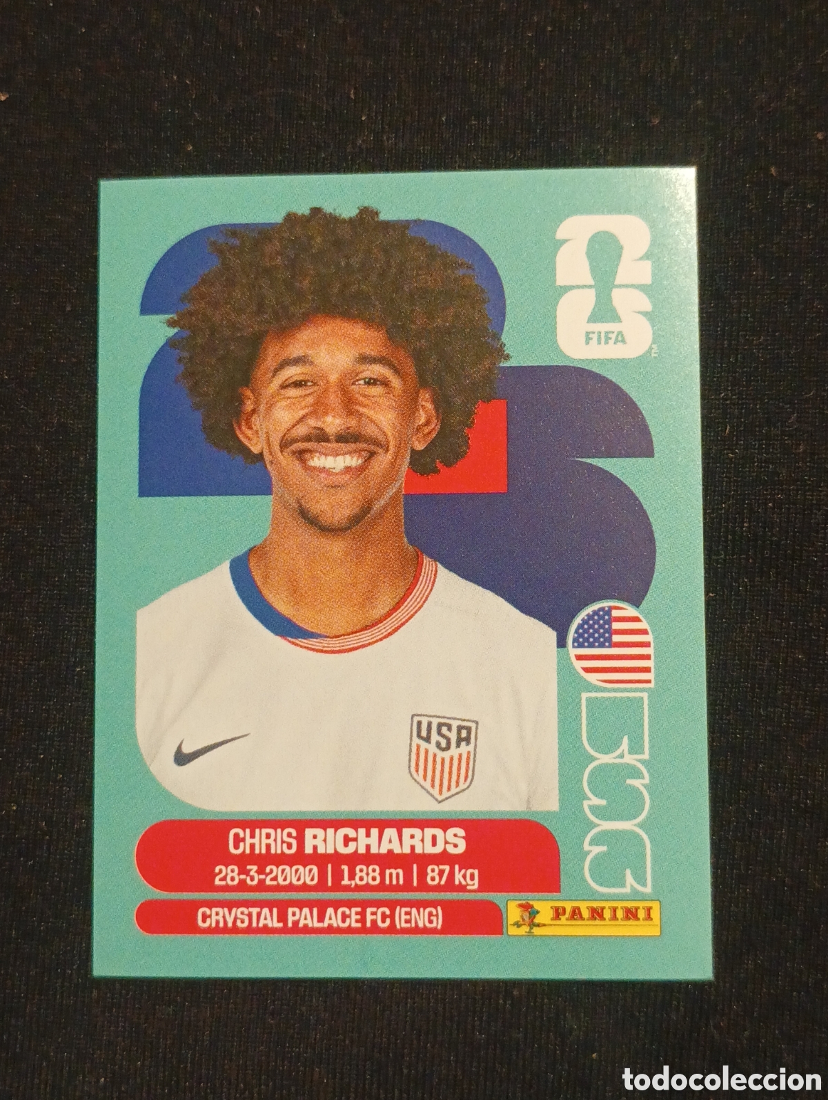 Cromos de f&uacute;tbol: mundial panini 2026 Chris richards