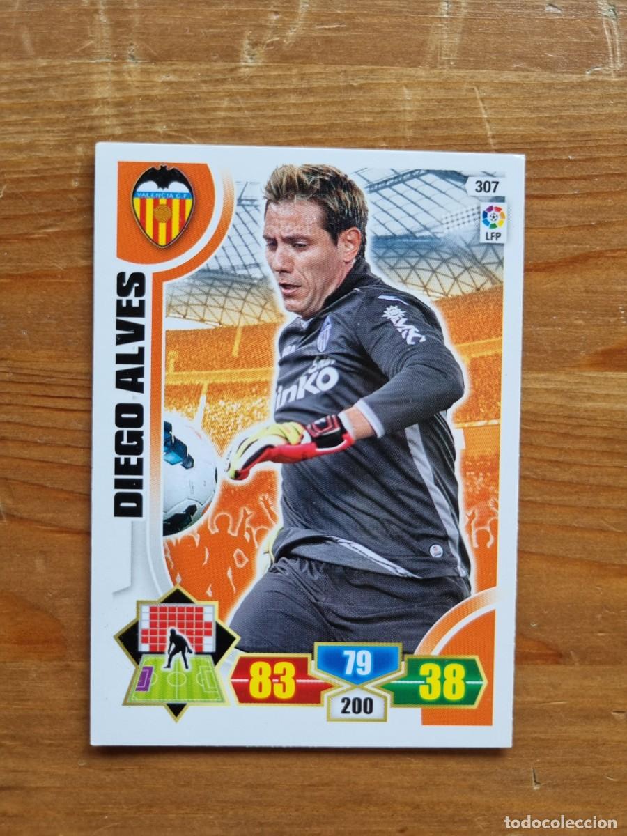 Cromos de f&uacute;tbol: 307 DIEGO ALVES (Valencia CF). Liga 2013 2014 13 14 Adrenalyn XL